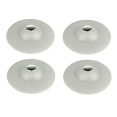 RIVER-GREEN 防毛髮排水口蓋 灰色, 4入