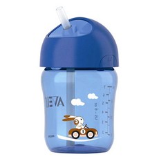 PHILIPS AVENT 新安怡 吸管奶瓶 SCF760 260ml, 藍色, 1入