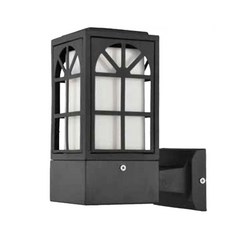 星和燈飾方窗高壁燈100mm, 黑色的