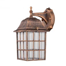 Xing He Lighting方形窗格向下壁燈, 古董