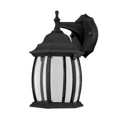 Xing He Lighting 六角圓形下照壁燈, 黑色