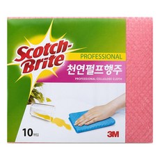 스카치브라이트 천연 펄프 행주 10p, 10개, 옐로우