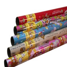 리락쿠마 증착포장지 2매 5종세트, 혼합 색상, 1세트