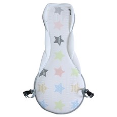 lieto 3D網眼涼感背帶椅墊, 五彩星星款, 1個