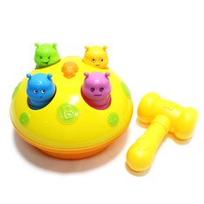 캐스비 플레이 힛더버그 애벌레잡기 완구, 옐로우, 1개