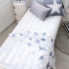 아망떼 포휴즈 시어서커 리플 유아 단면패드, 화이트, 1개