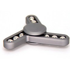 토이벤처스 골드샤인 피젯 스피너 고급형 메탈 구슬 3단, TLL SILVER, 1개