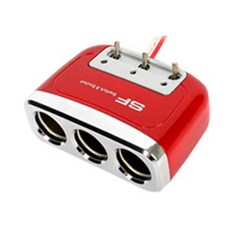 삼진 스위치 3구 소켓 레드, 1개