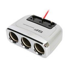 삼진 스위치 3구 소켓 실버, 1개