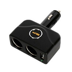 삼진 USB 다이렉트 2구 소켓 블랙, 1개