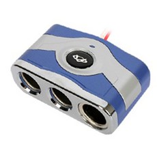 삼진 퍼스트 3구 소켓 블루, 1개