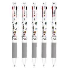 JAVAPEN Landmark 超低黏度3色原子筆 0.7mm, 首爾, 5個