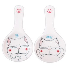 窩裡貓咪Kadonyang Oye餐具架 2入, 1套, 混色