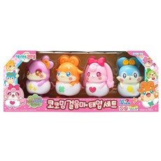 코코밍 걸음마 태엽 세트, 럭키밍(주황), 멜로밍(분홍), 쁘띠밍(보라), 지니밍(하늘), 1개