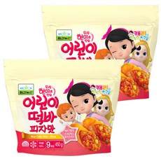 칠갑농산 캐리와 장난감친구들 어린이떡바 피자맛, 450g, 2개