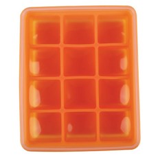 perfection 12格食品分裝盒, 透明 橘色, 200ml, 1個