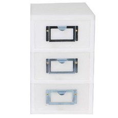 Decozin Deco 迷你抽屜櫃 3 層, 白色, 3層