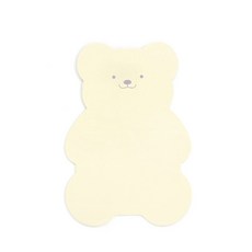 노리터프로젝트 테디 캐릭터보드 자석칠판, 레몬옐로우, 1개