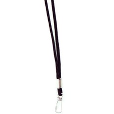 VIC 單繩掛鉤名牌繩 3mm, 黑色, 50入