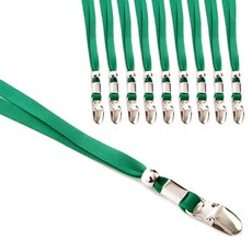 頸掛式證件帶 9mm, 綠色, 10入