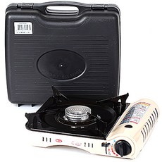 하나로 휴대용 가스렌지 HSB-0907 + 플라스틱 케이스, 혼합 색상, 1개