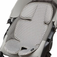 Manito 嬰兒車用涼感坐墊, Zigzag Beige, 1個