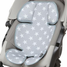 Manito 嬰兒車用涼感坐墊, Star Grey, 1個