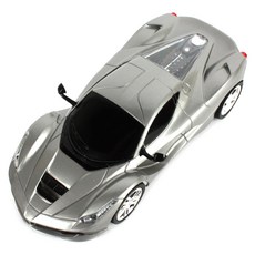 ETS 1:24 스케일 무선 RC카 마하 A, 실버, 1개