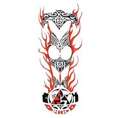 Youngil 特大號 長臂紋身貼紙, QB48, 1個