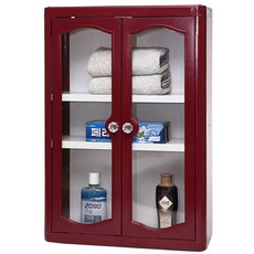 禮品罐彩多功能浴室櫃, 1個, 紅色