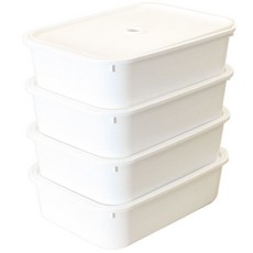 Katsu現代籃子小白+籃子蓋白, 4個