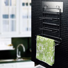 aryko Kitchen多功能不銹鋼廚房毛巾架架, 1個, 單色