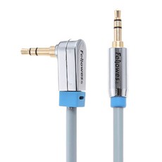 펠로우즈 3.5mm AUX 케이블 ㄱ자형 1m, 혼합 색상, 1