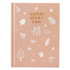 카카오프렌즈 일러스트 양장 노트, 무지&콘, 1개