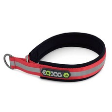 이큐독 리플랙티브 패드 칼라 목줄 레드, 1개