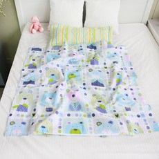 BEAUTE HOUSE 一體式波紋夏季午睡被組, 大熊款