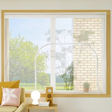 ALTTEURI 拉鍊式防蚊窗簾, 白色的