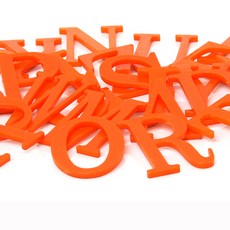 홈 인테리어 아크릴 부착 이니셜 알파벳, 오렌지