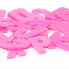 居家裝潢壓克力黏貼式英文字母 哥德體, 粉紅色