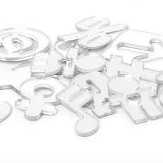 室內裝飾黏貼型符號, 鏡面