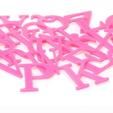 홈 인테리어 아크릴 부착 이니셜 알파벳, 핑크