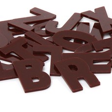 홈 인테리어 아크릴 부착 이니셜 알파벳 고딕, 브라운