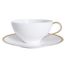 Twig NEWYORK Golden Edge 拿鐵杯與杯碟 1人組(2件組), 混合顏色, 1套