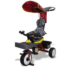 조코 플러스 C600 슬림형 유아 세발자전거 + 풋홀더, 레드, 1개