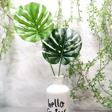 RYMD 龜背芋人造花枝 2入, 單色