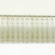 happytool 雛菊蕾絲短窗簾 大 S, 1個, 單一顏色