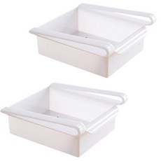 아울리빙 멀티 냉장고 정리서랍, 화이트, 2개입