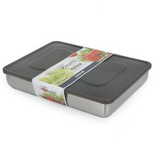 키친아트 피앙세 스텐 냉동보관용기 사각 6호, 1개, 1.96L