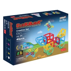 ClickBlock 3D創意教具套組40p, 混色