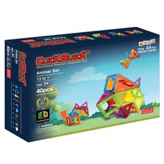 클릭블럭 애니멀 교구세트 40p, 혼합 색상, 1개